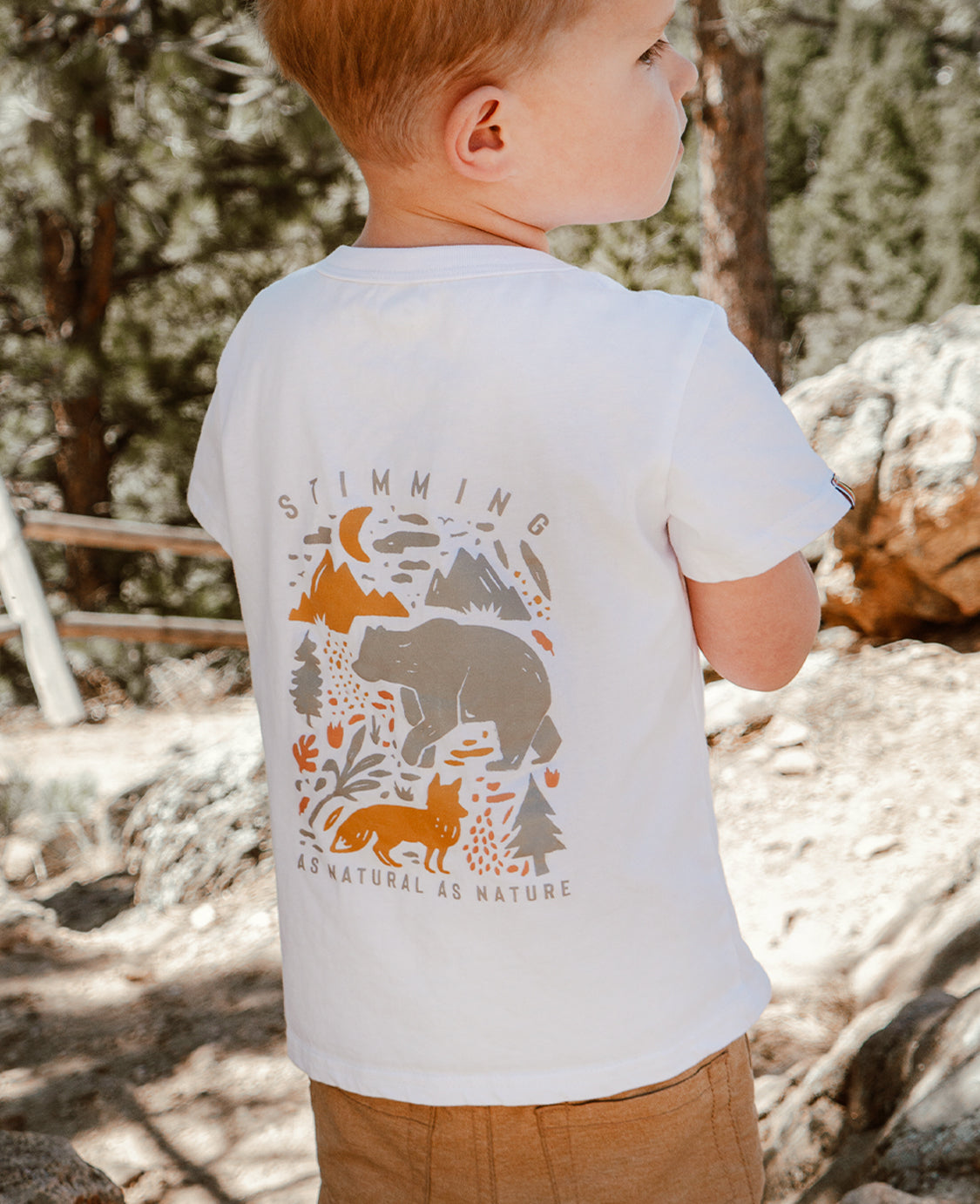 Soft kids t-shirt, stimming is natural as nature